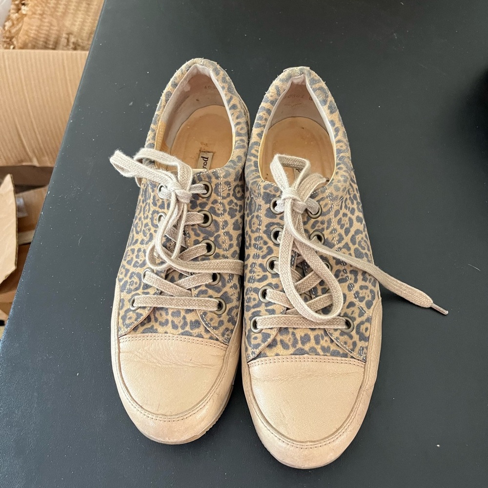 Leopard print sneakers